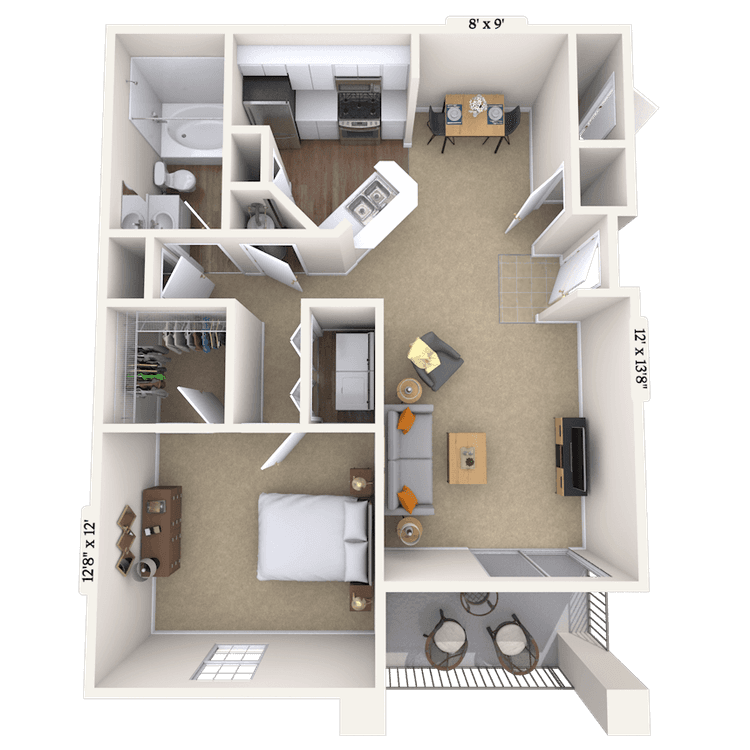 Floorplan image of unit 1804