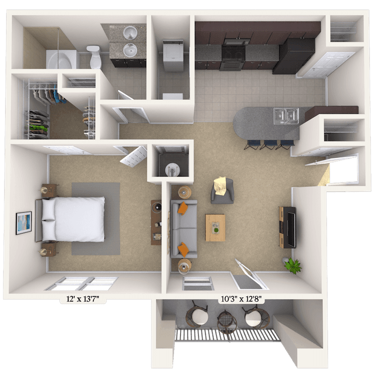 Floorplan image of unit 066311