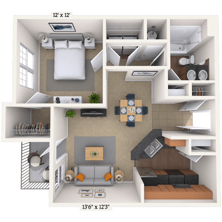 Floorplan image of unit 05522