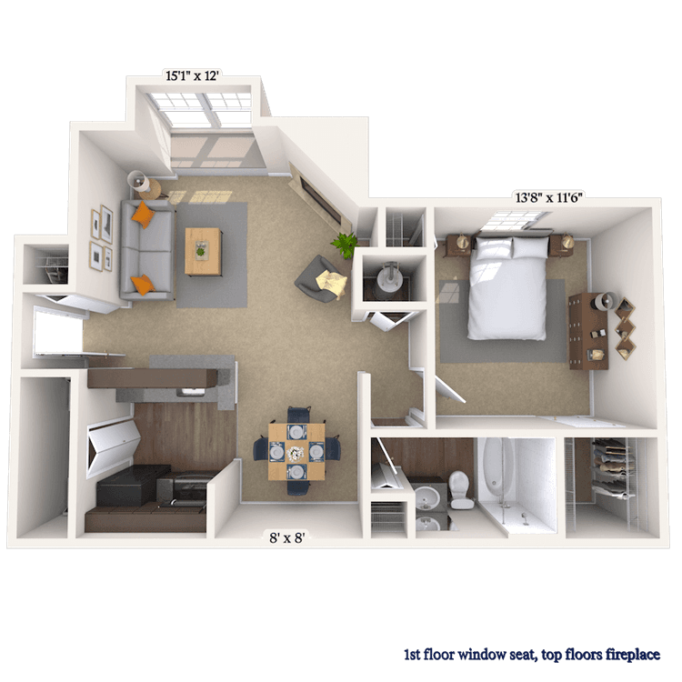 Floorplan image of unit 004041N