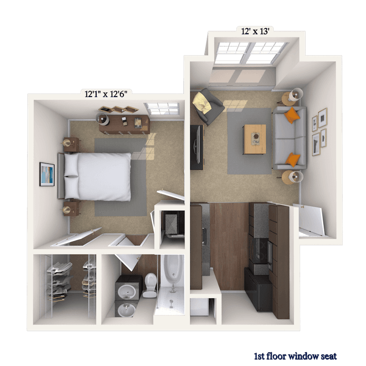 Floorplan image of unit 004025C