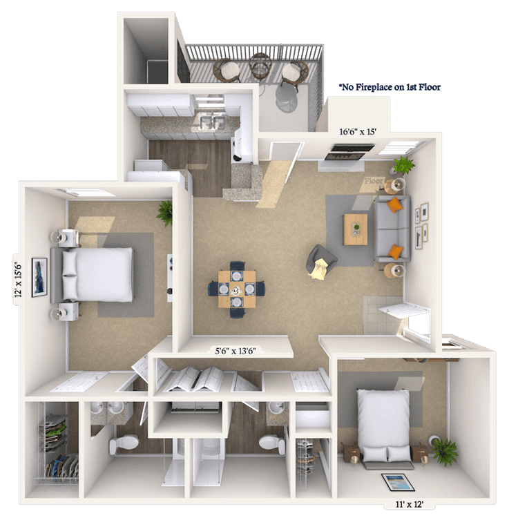 Floorplan image of unit 05505