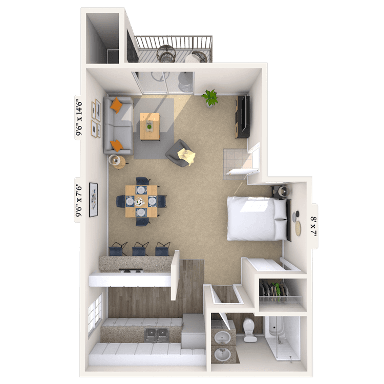 Floorplan image of unit 02217