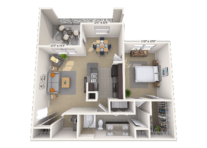 Floorplan image of unit 131325