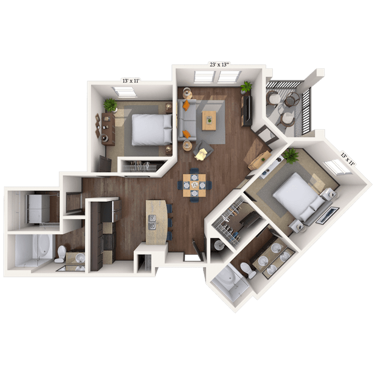 Floorplan image of unit 3125-111