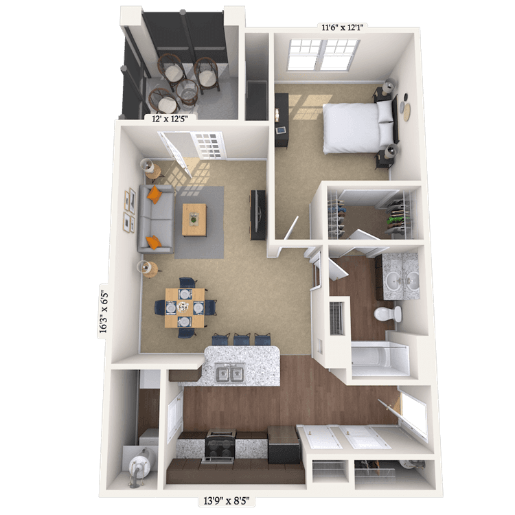 Floorplan image of unit WL120036