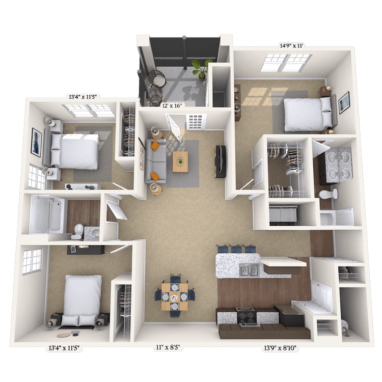 Floorplan image of unit DS120121