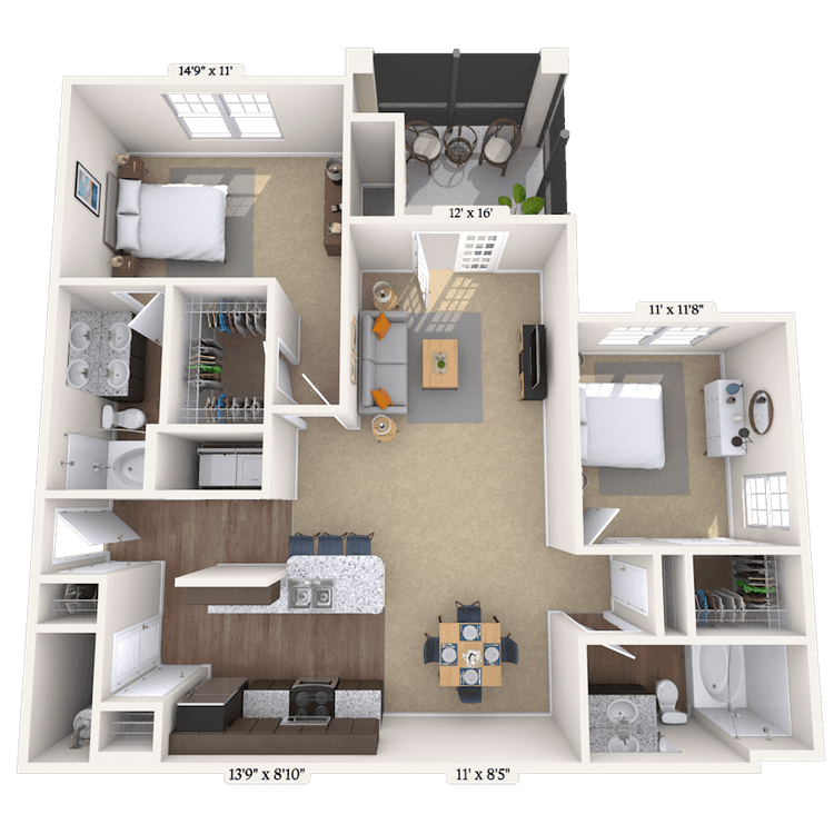 Floorplan image of unit MG300131