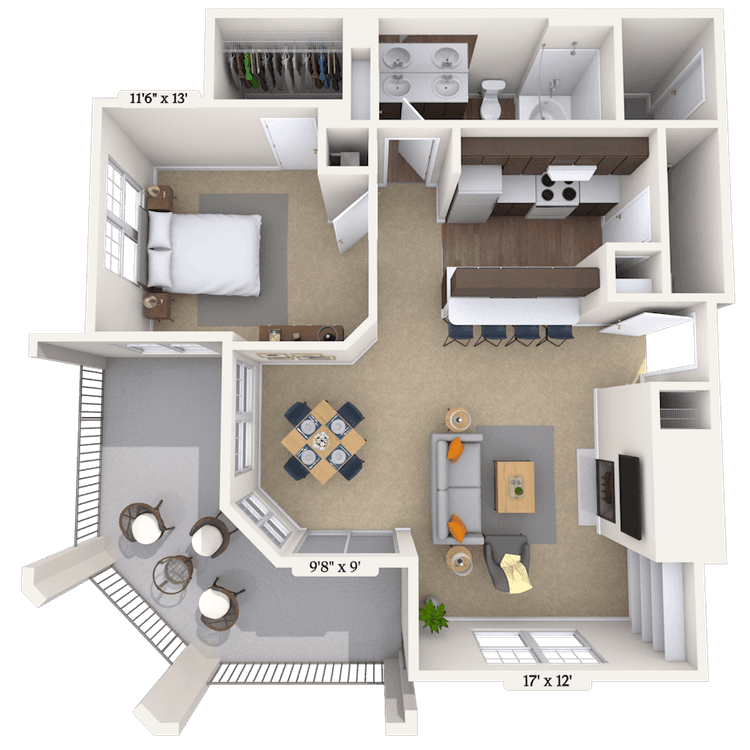 Floorplan image of unit 010323