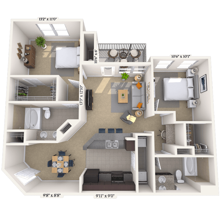Floorplan image of unit 0237