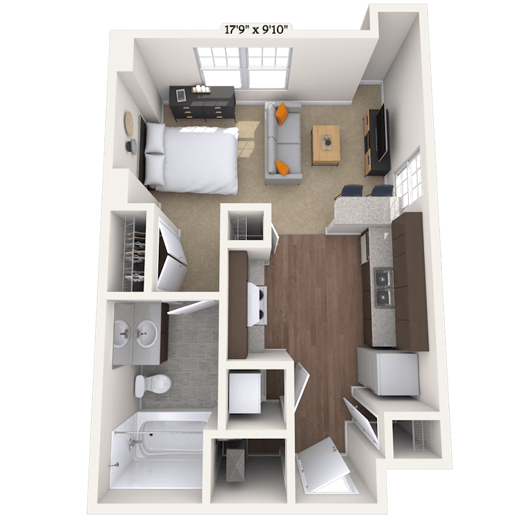 Floorplan image of unit 200C261