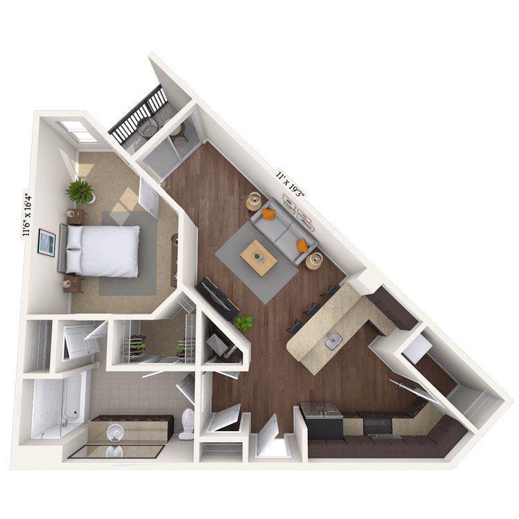 Floorplan image of unit 010433