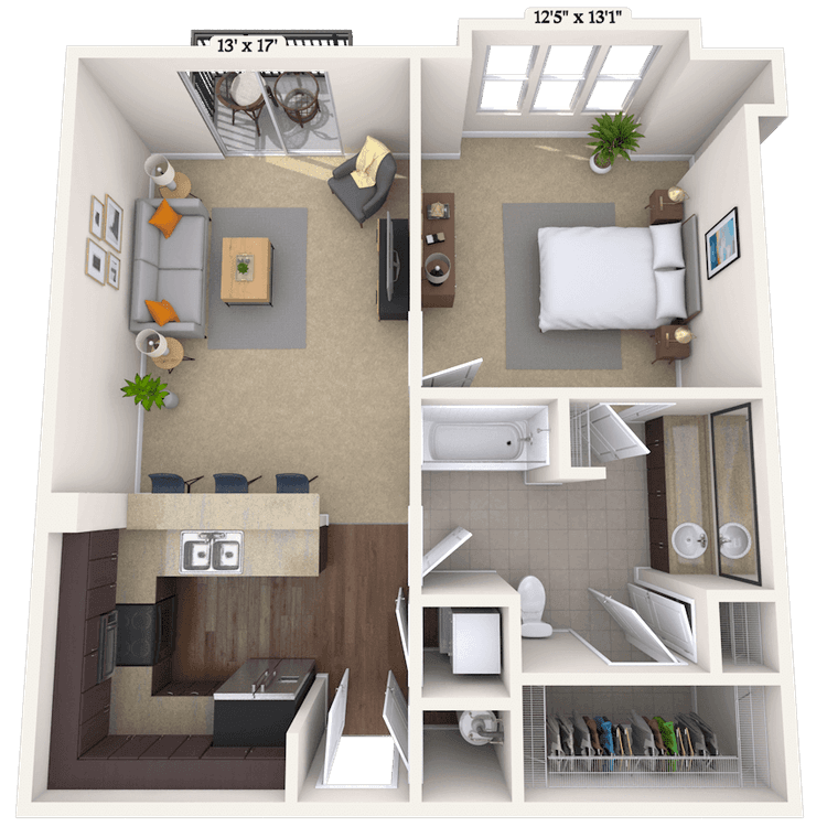 Floorplan image of unit 010104
