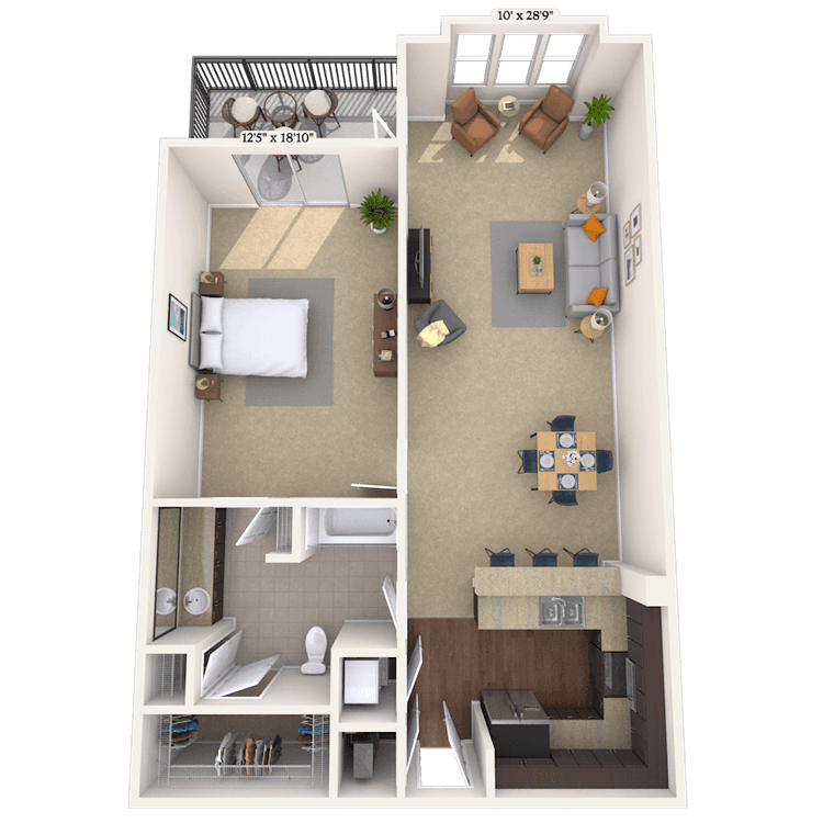 Floorplan image of unit 010432