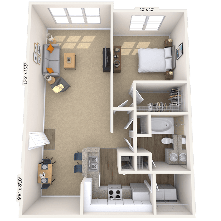 Floorplan image of unit 070714