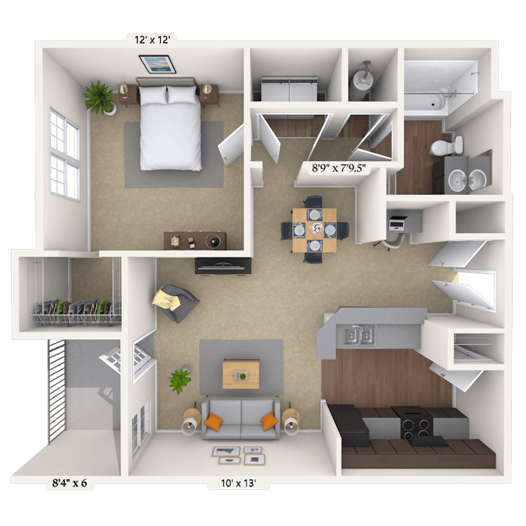 Floorplan image of unit 09108