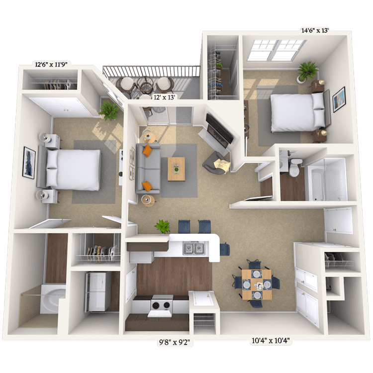Floorplan image of unit 0303104