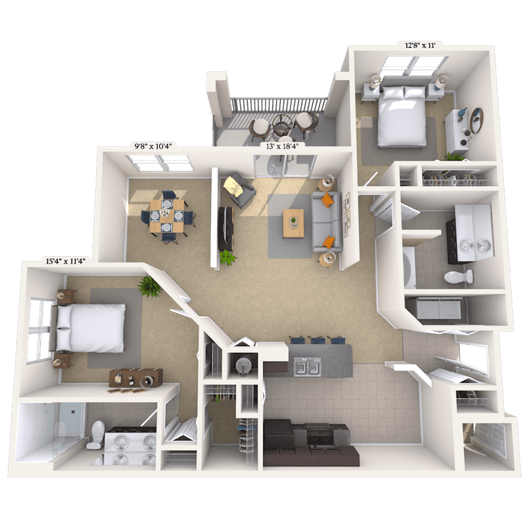 Floorplan image of unit 05308