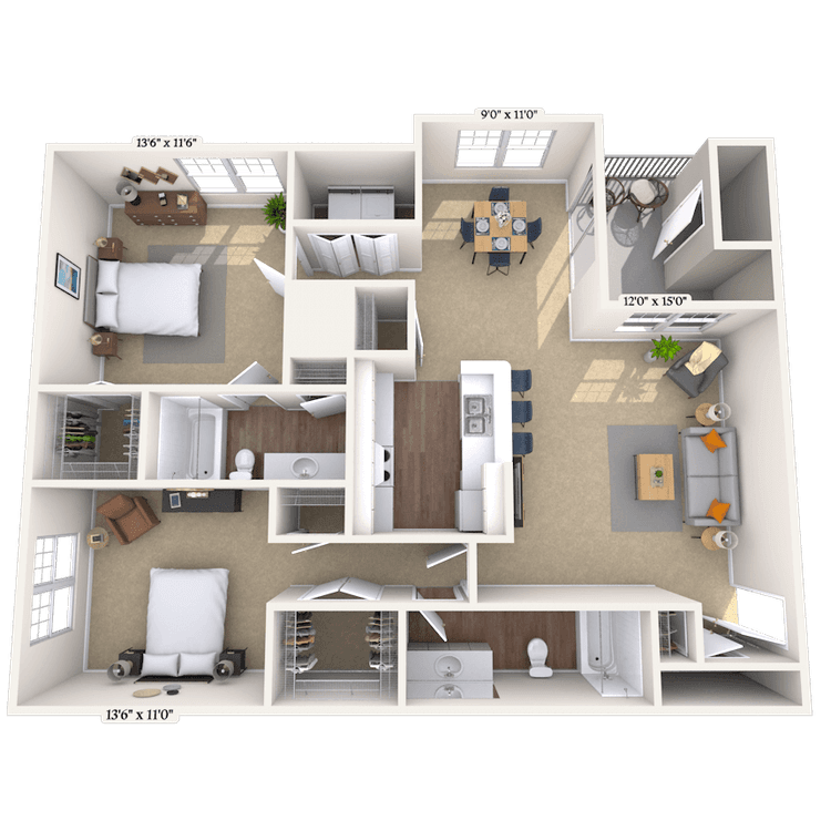 Floorplan image of unit 282813