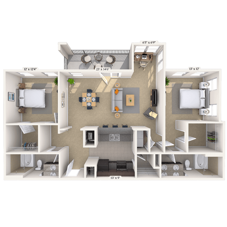 Floorplan image of unit 900207