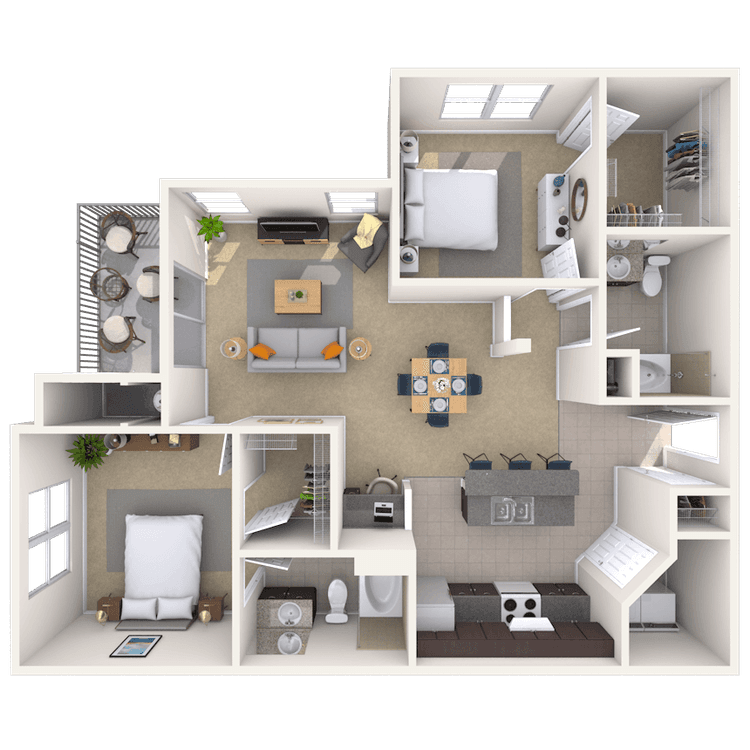 Floorplan image of unit 02102