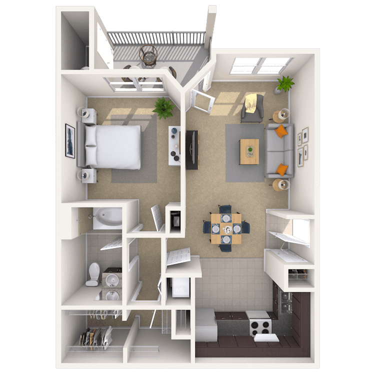 Floorplan image of unit 03305