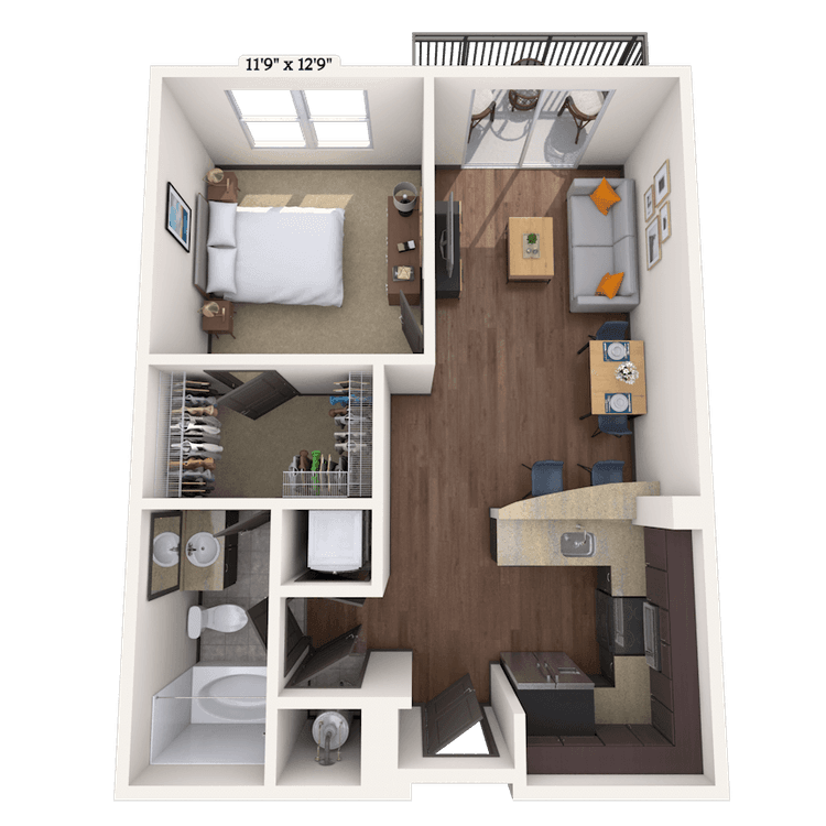 Floorplan image of unit 01610