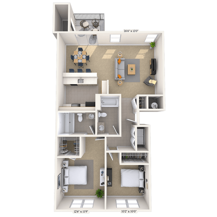 Floorplan image of unit DR224