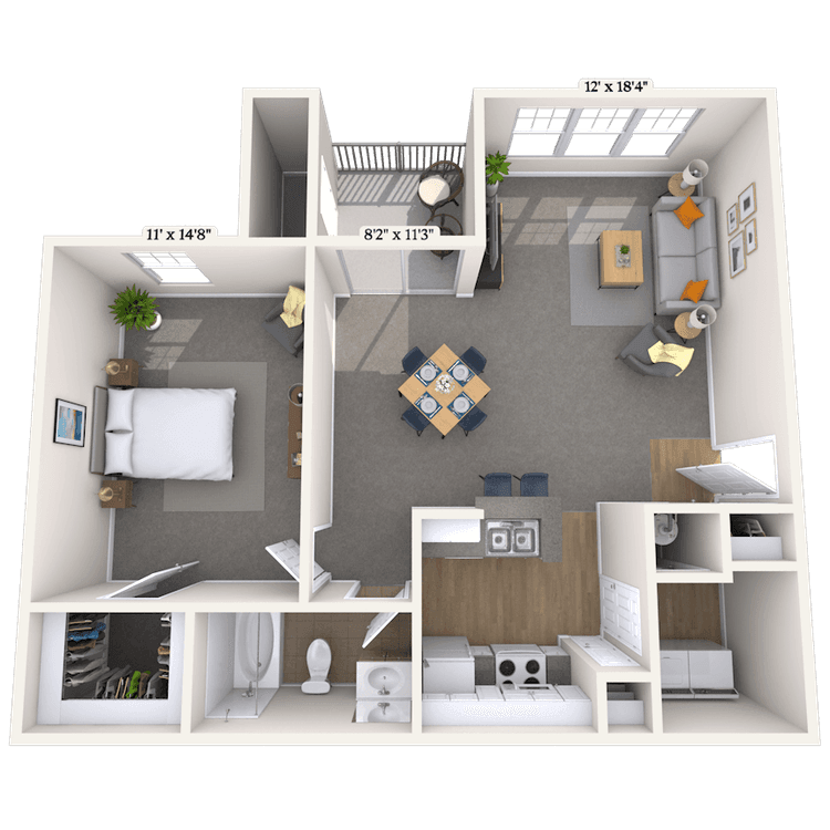 Floorplan image of unit 086932