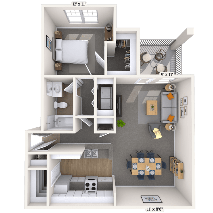 Floorplan image of unit 0110312