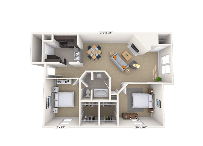 Floorplan image of unit 010102
