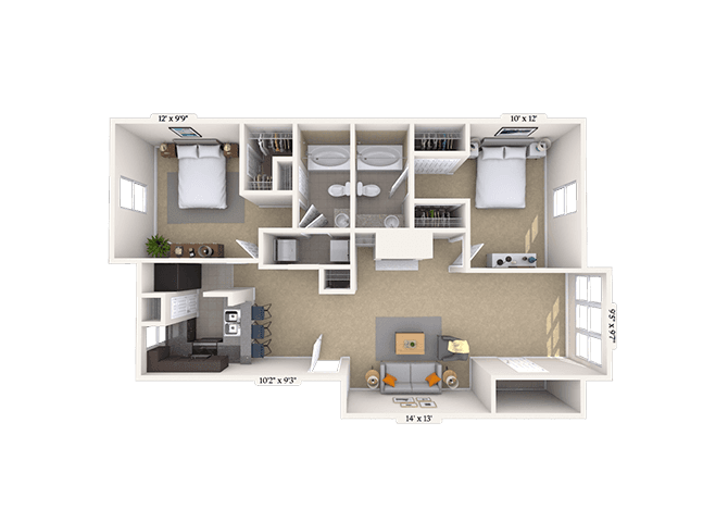 Floorplan image of unit 050507