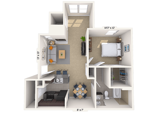 Floorplan image of unit 090915