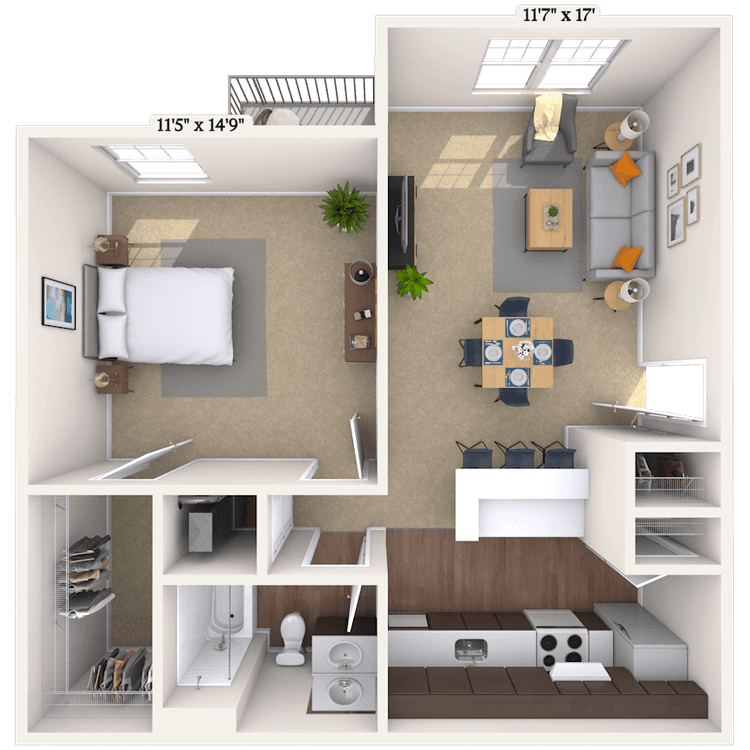 Floorplan image of unit 060611