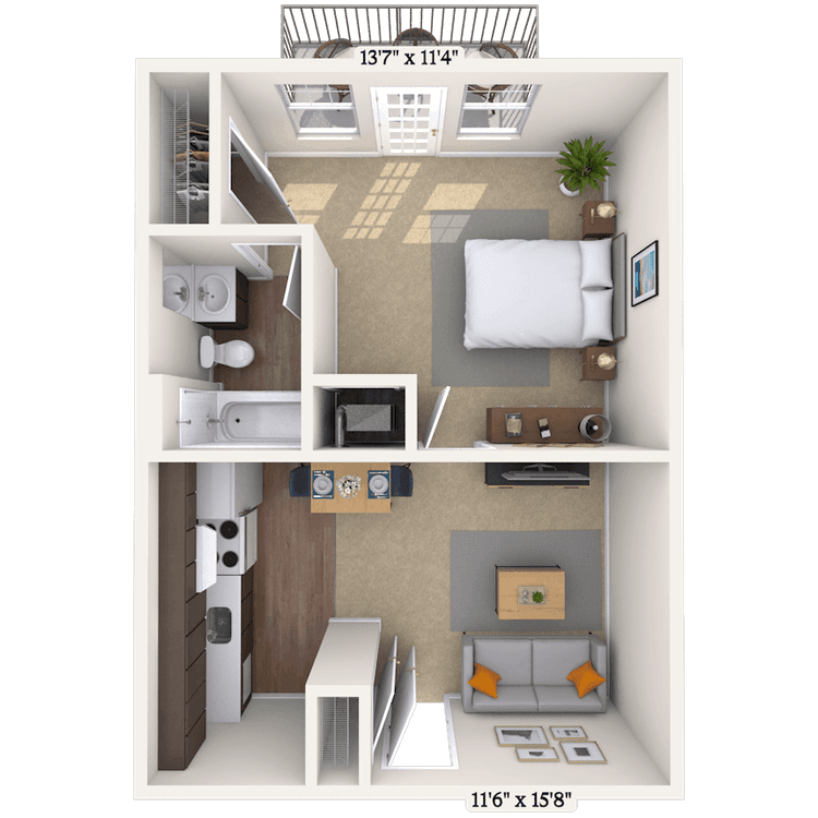 Floorplan image of unit 070705
