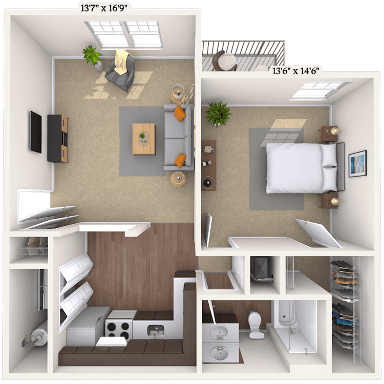 Floorplan image of unit 070710