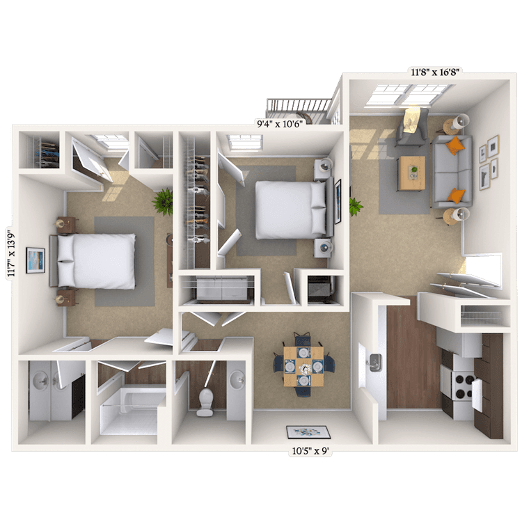 Floorplan image of unit 020205