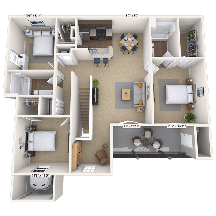 Floorplan image of unit 010321