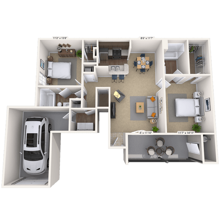 Floorplan image of unit 011214