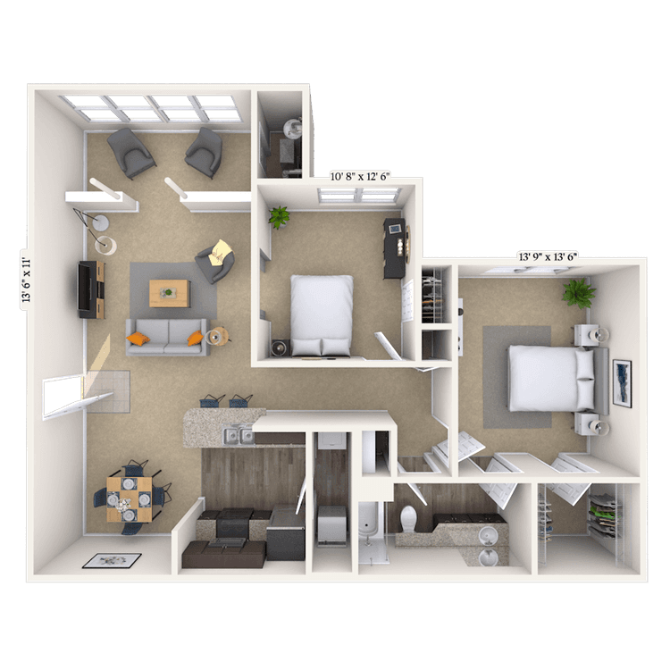 Floorplan image of unit 09914