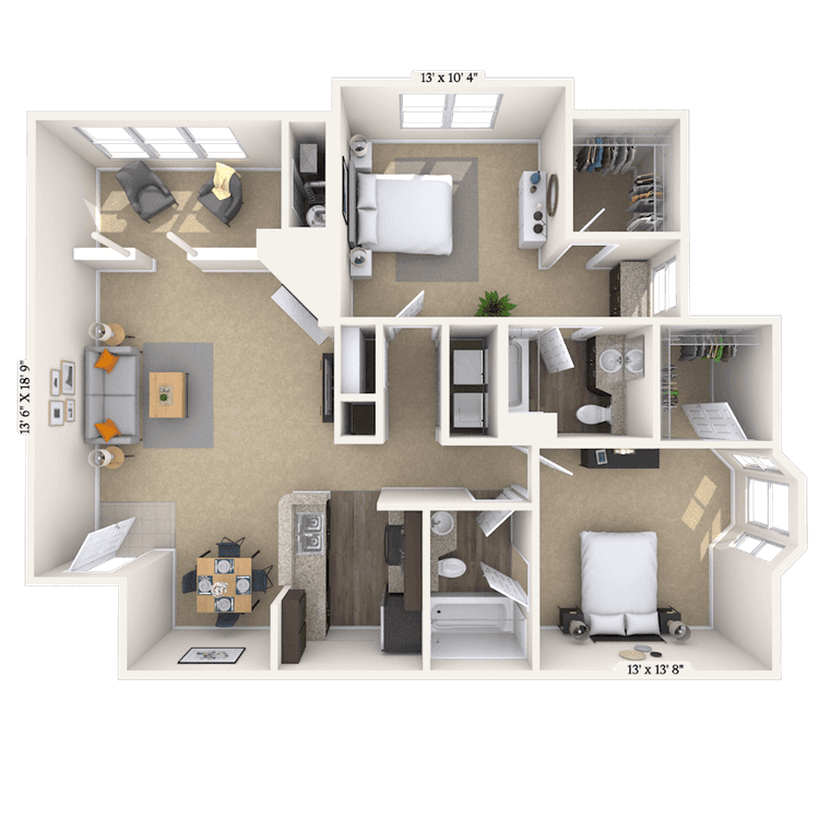 Floorplan image of unit 121211
