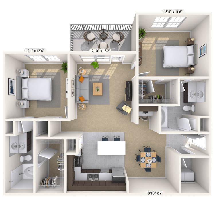Floorplan image of unit 0404109