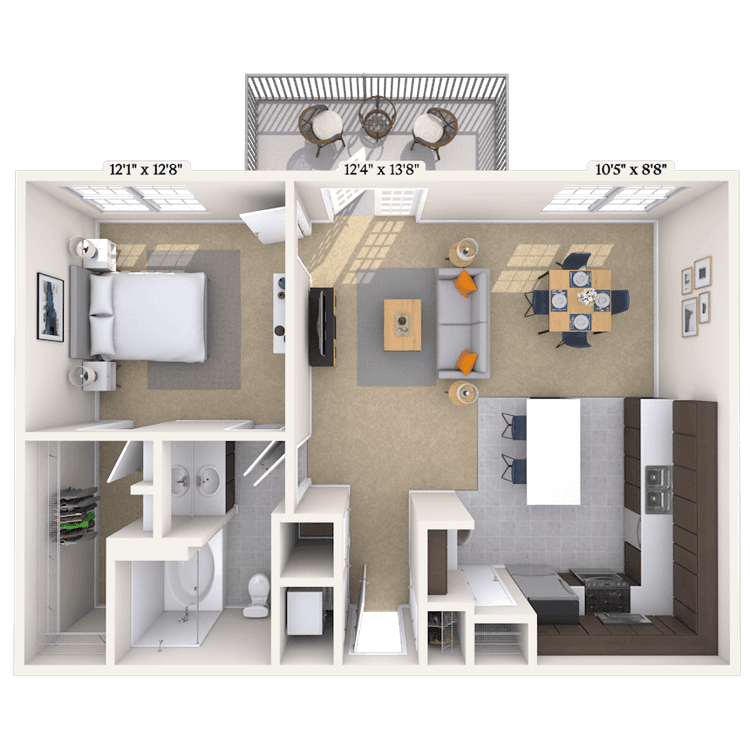 Floorplan image of unit 1111203