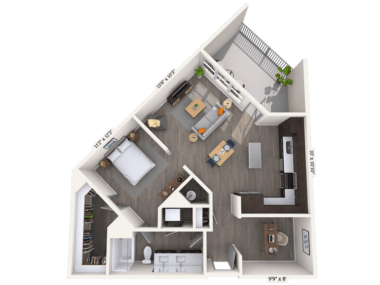 Floorplan image of unit 481