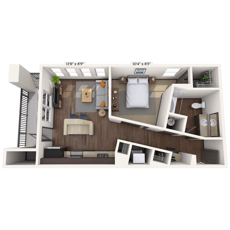 Floorplan image of unit 011208