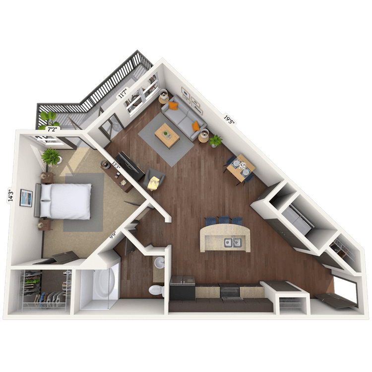 Floorplan image of unit 011120