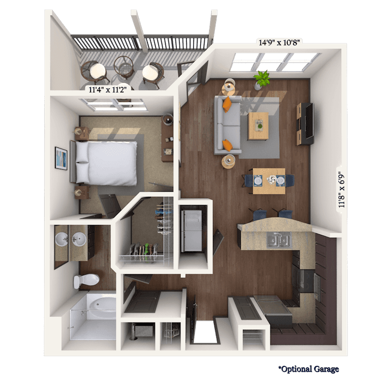 Floorplan image of unit 8103