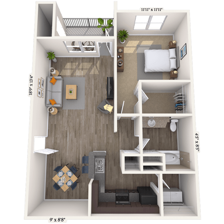 Floorplan image of unit 010717