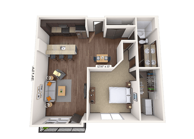 Floorplan image of unit II 2-1231