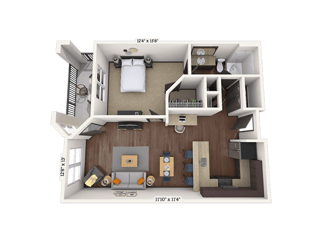 Floorplan image of unit 7-7202